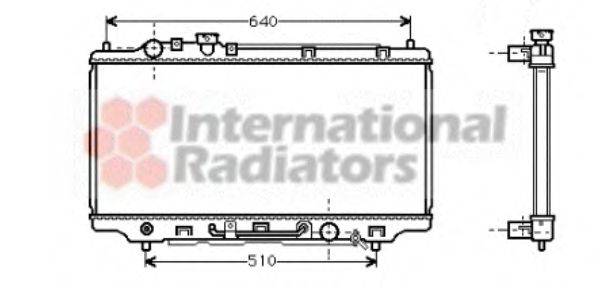 VAN WEZEL 27002146 Радіатор, охолодження двигуна