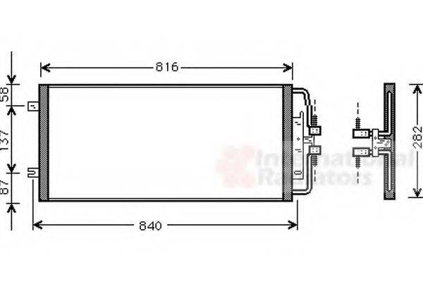 VAN WEZEL 37005302 Конденсатор, кондиціонер