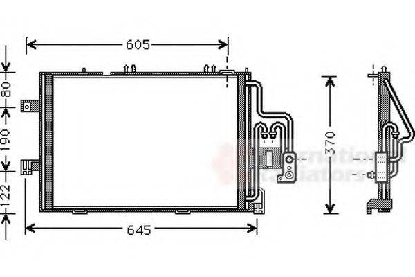 VAN WEZEL 37005307 Конденсатор, кондиціонер