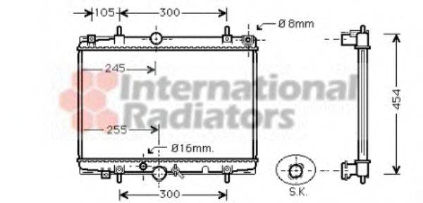 VAN WEZEL 40002213 Радіатор, охолодження двигуна