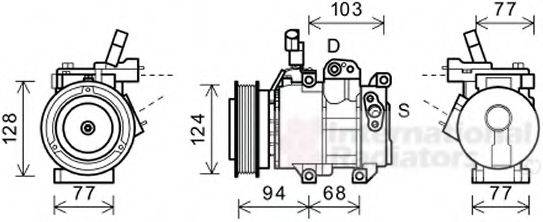 VAN WEZEL 8200K318 Компресор, кондиціонер