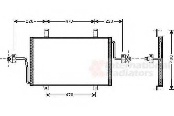 VAN WEZEL 43005279 Конденсатор, кондиціонер