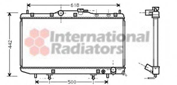 VAN WEZEL 53002261 Радіатор, охолодження двигуна