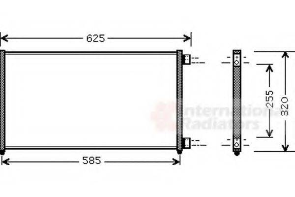 VAN WEZEL 17005256 Конденсатор, кондиціонер