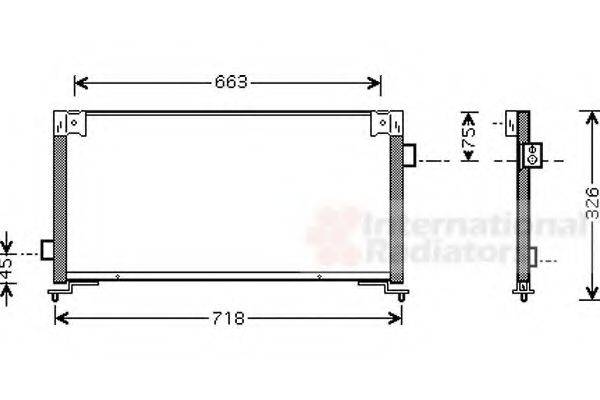 VAN WEZEL 51005044 Конденсатор, кондиціонер