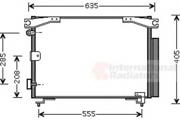 VAN WEZEL 53005280 Конденсатор, кондиціонер