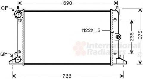 VAN WEZEL 58002188 Радіатор, охолодження двигуна