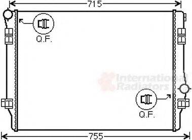 VAN WEZEL 58002336 Радіатор, охолодження двигуна