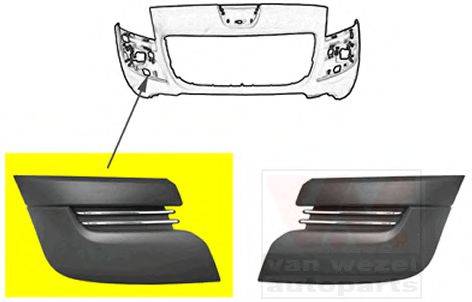VAN WEZEL 4076582 Облицювання, бампер