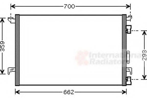 VAN WEZEL 37005333 Конденсатор, кондиціонер