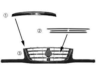 VAN WEZEL 5249510 решітка радіатора