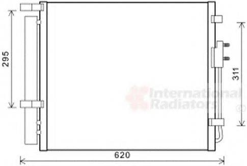 VAN WEZEL 82005343 Конденсатор, кондиціонер