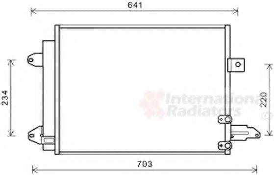 VAN WEZEL 03005367 Конденсатор, кондиціонер