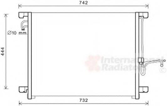 VAN WEZEL 33005392 Конденсатор, кондиціонер