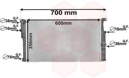 VAN WEZEL 06002449 Радіатор, охолодження двигуна