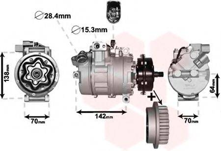 VAN WEZEL 5800K987 Компресор, кондиціонер