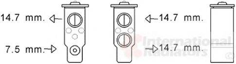 VAN WEZEL 82001384 Розширювальний клапан, кондиціонер