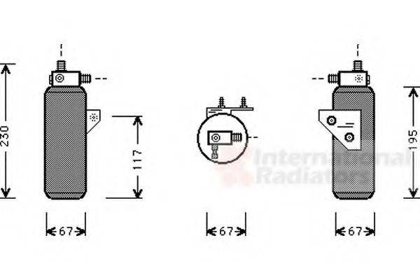 VAN WEZEL 0200D144 Осушувач, кондиціонер