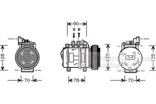 VAN WEZEL 0200K018 Компресор, кондиціонер