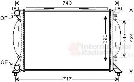 VAN WEZEL 03002195 Радіатор, охолодження двигуна