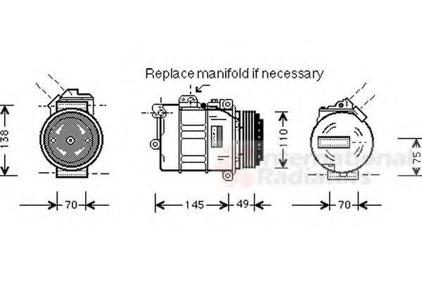 VAN WEZEL 0600K237 Компресор, кондиціонер