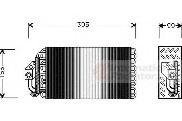 VAN WEZEL 0600V001 Випарник, кондиціонер