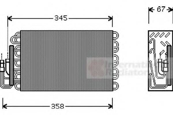 VAN WEZEL 0600V272 Випарник, кондиціонер