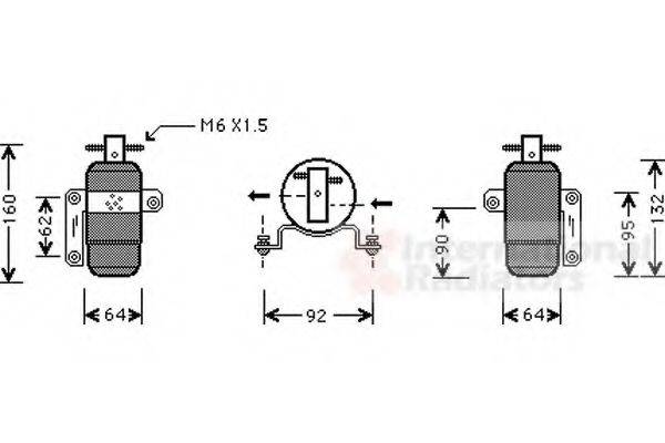 VAN WEZEL 0700D060 Осушувач, кондиціонер