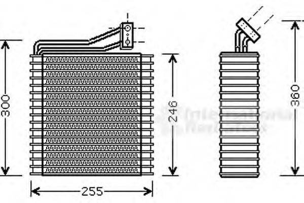 VAN WEZEL 0700V040 Випарник, кондиціонер