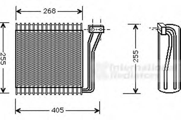 VAN WEZEL 0700V041 Випарник, кондиціонер