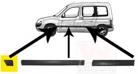 VAN WEZEL 4051421 Облицювання / захисна накладка, крило
