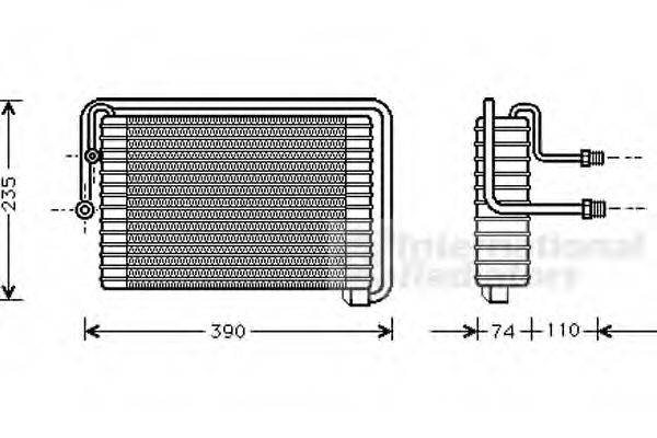 VAN WEZEL 1700V021 Випарник, кондиціонер