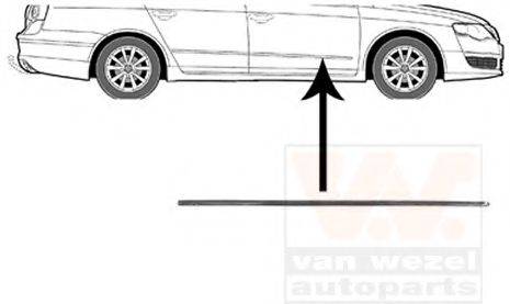 VAN WEZEL 5839404 Облицювання / захисна накладка, двері