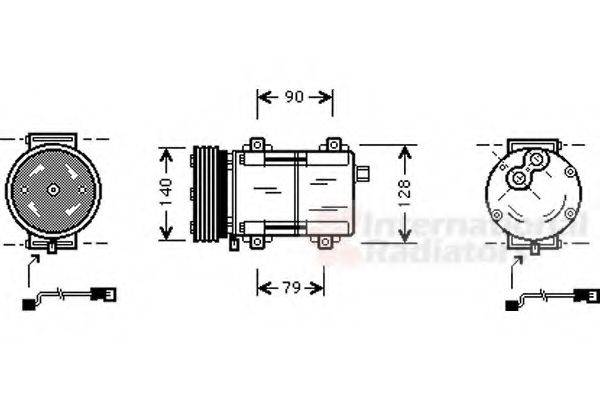 VAN WEZEL 1800K288 Компресор, кондиціонер