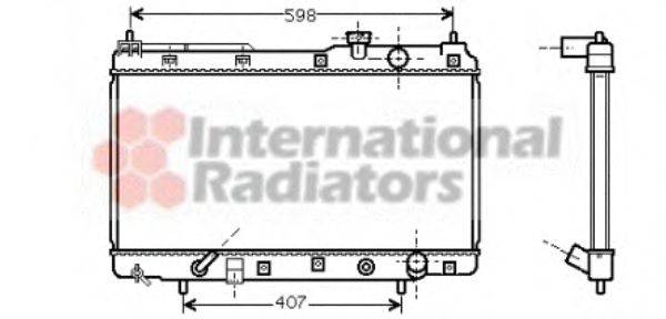 VAN WEZEL 25002104 Радіатор, охолодження двигуна