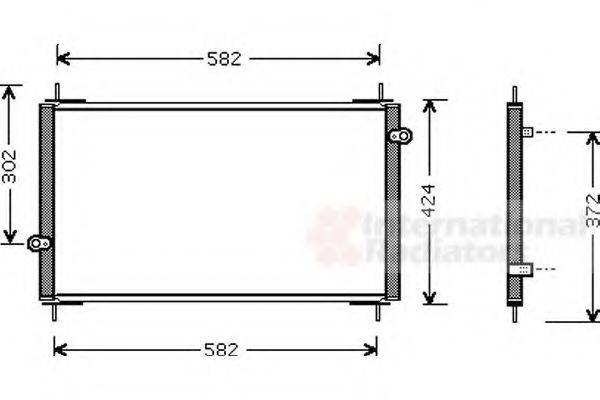 VAN WEZEL 25005112 Конденсатор, кондиціонер