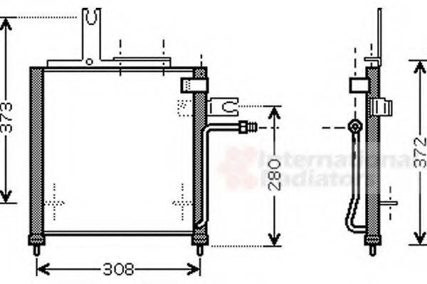 VAN WEZEL 27005156 Конденсатор, кондиціонер