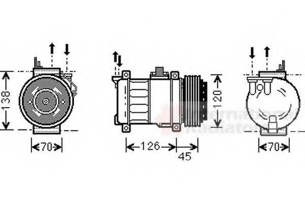 VAN WEZEL 3000K276 Компресор, кондиціонер