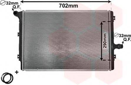 VAN WEZEL 58002208 Радіатор, охолодження двигуна