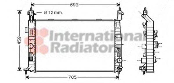 VAN WEZEL 37002348 Радіатор, охолодження двигуна