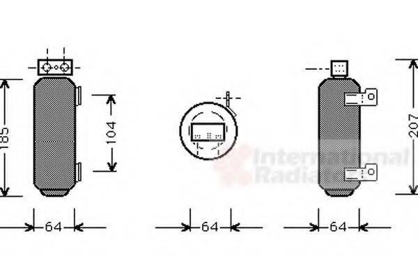 VAN WEZEL 3700D282 Осушувач, кондиціонер