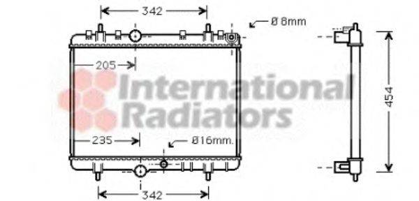 VAN WEZEL 40002220 Радіатор, охолодження двигуна