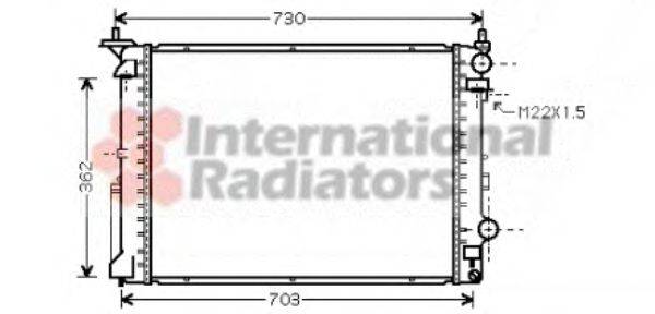 VAN WEZEL 43002177 Радіатор, охолодження двигуна