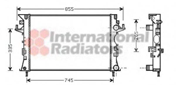 VAN WEZEL 43002290 Радіатор, охолодження двигуна