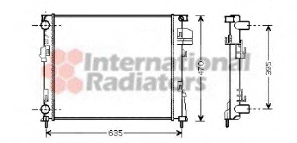 VAN WEZEL 43002327 Радіатор, охолодження двигуна