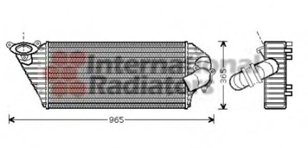 VAN WEZEL 43004298 Інтеркулер