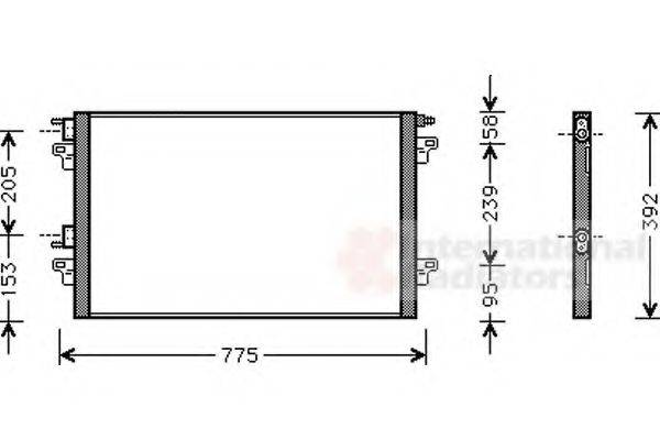 VAN WEZEL 43005280 Конденсатор, кондиціонер