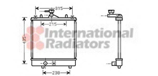 VAN WEZEL 52002061 Радіатор, охолодження двигуна