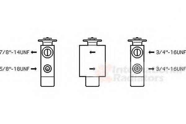 VAN WEZEL 58001101 Розширювальний клапан, кондиціонер