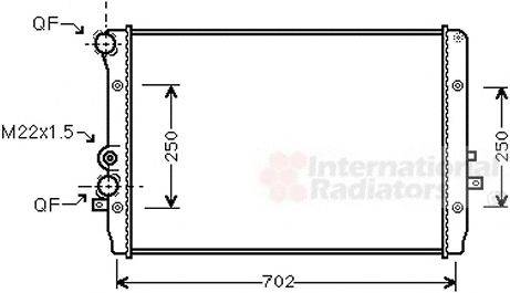 VAN WEZEL 58002193 Радіатор, охолодження двигуна